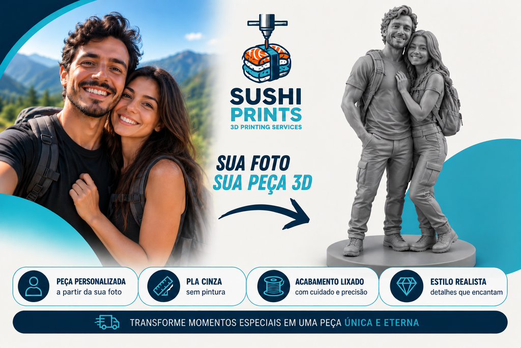 Personalização por Foto ( Realista ) | 2 Pessoas