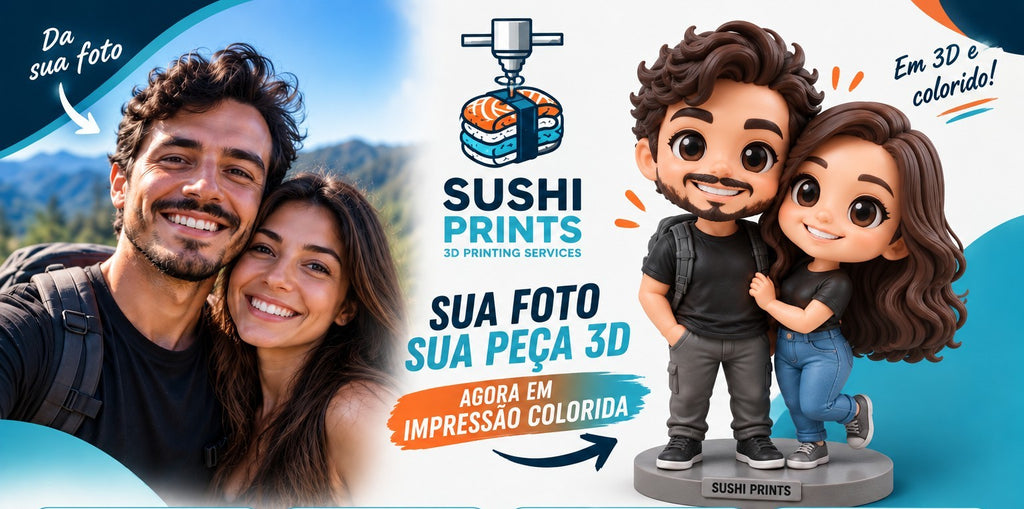 Personalização por Foto ( CHIBI ) | 2 Pessoas